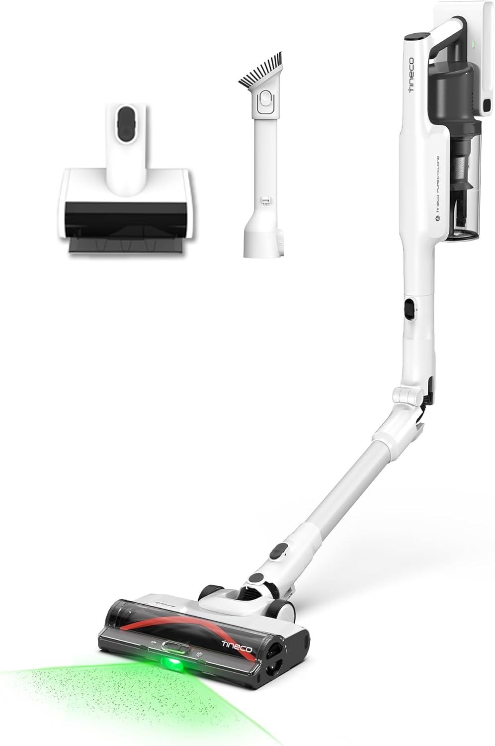 Tineco Cordless Stick Vacuum Cleaner, 185W Suction,1L Larger Dustbin, 3DSense Power Brush, PureCyclone Tech, Easily Tackles Large Debris