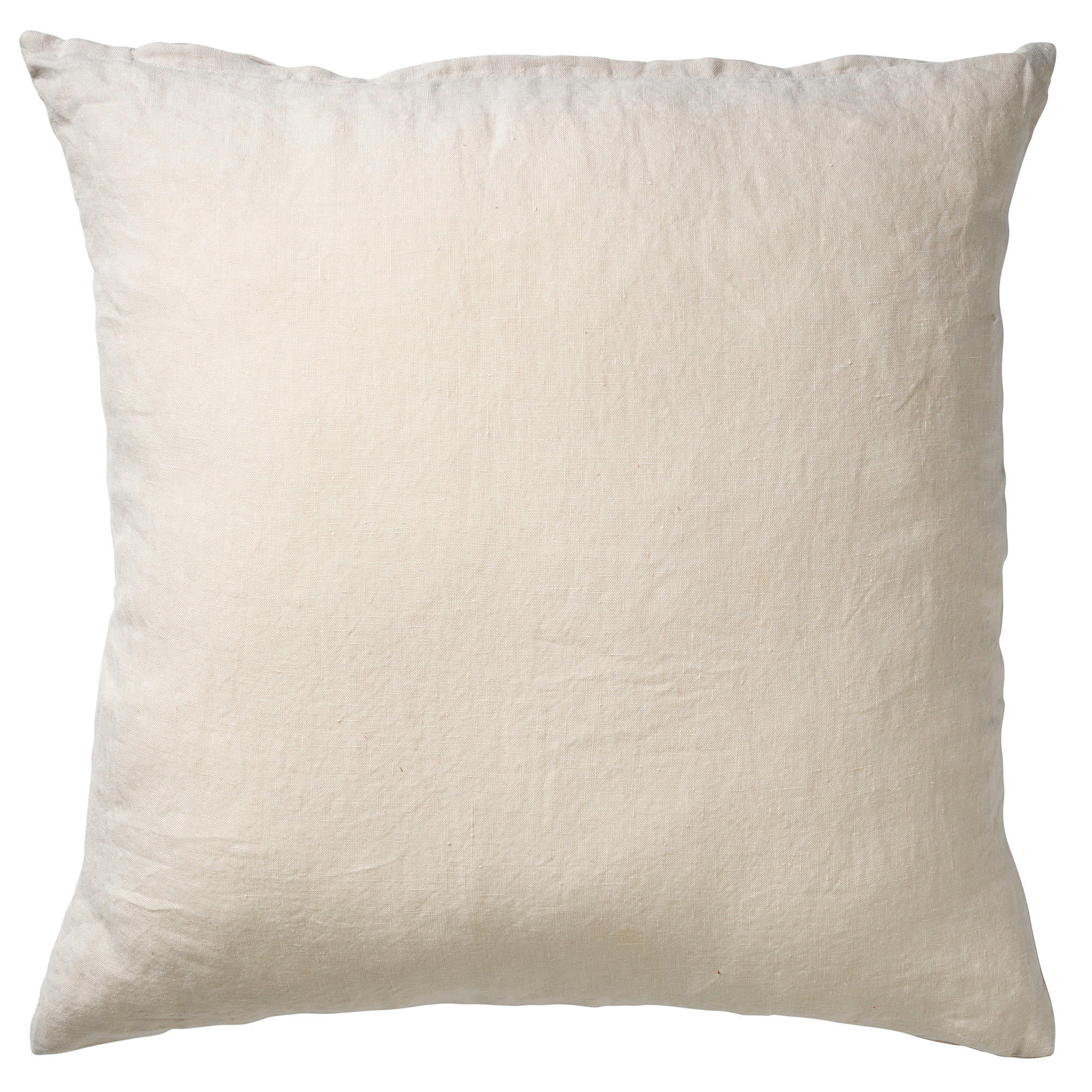 LINN - Coussin - beige en laine 45x45 cm uni
