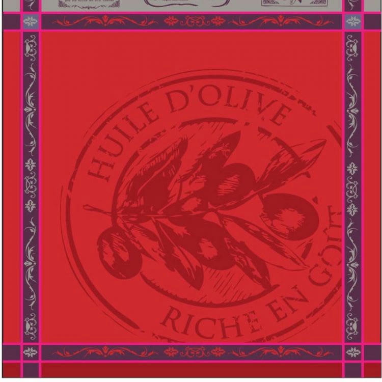 PICHOLINE - Torchons en coton bleu 50x70