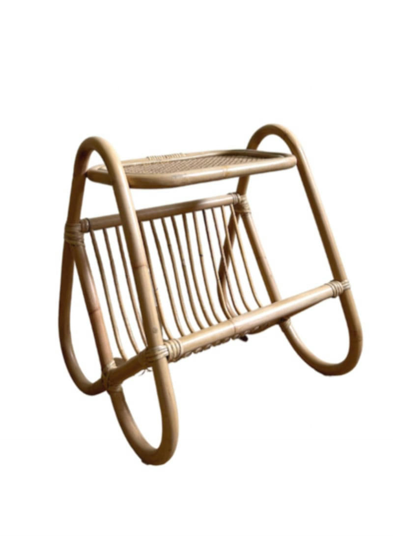 JACK - Porte revue cannage et rotin