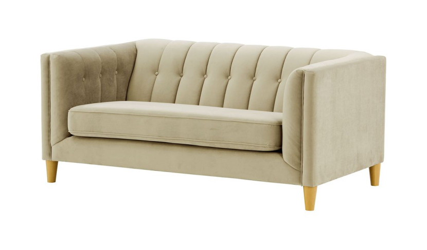 Sofa dwuosobowa Sodre-Velluto 3-like oak