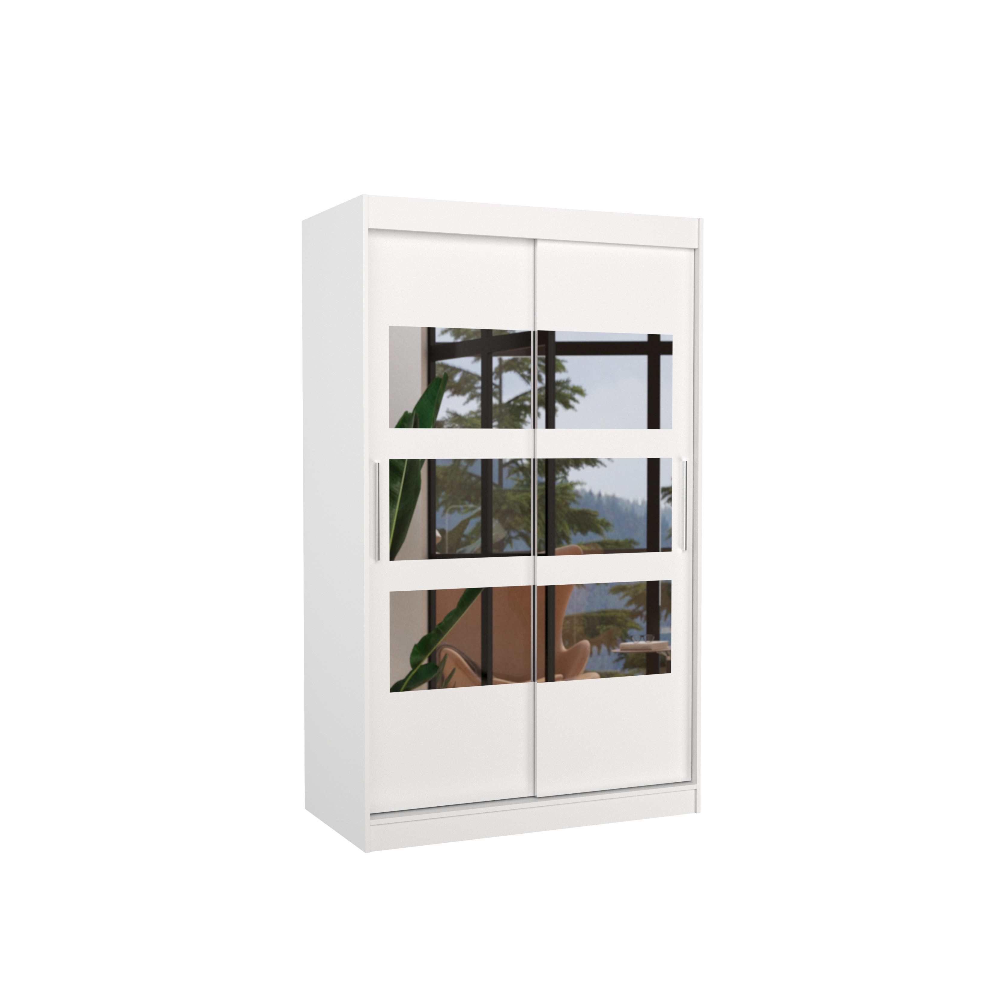 Szafa przesuwna z lustrem KOLORADO 120 White