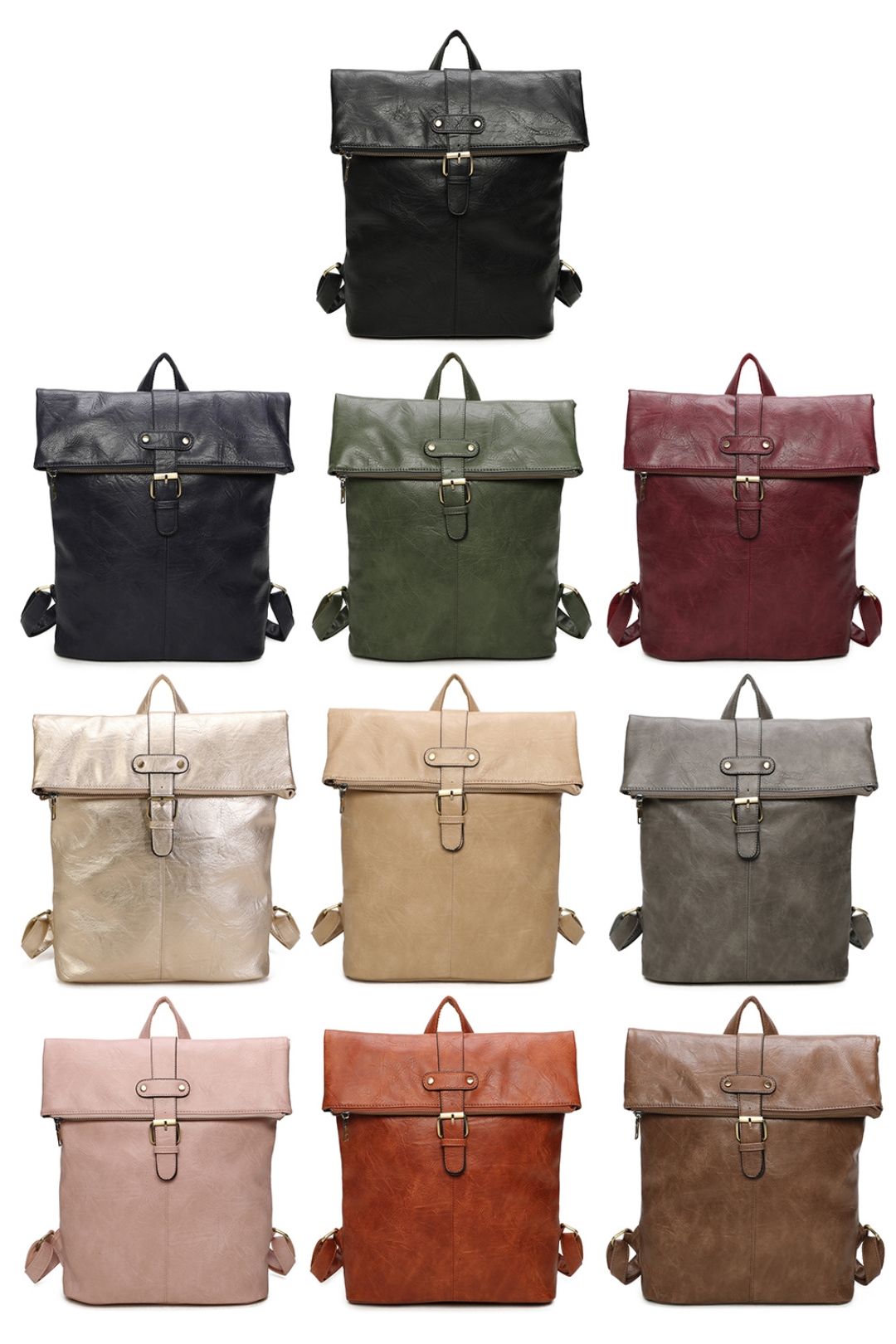 Fontanella Fashion Bravaro Unisex Foldtop Backpack