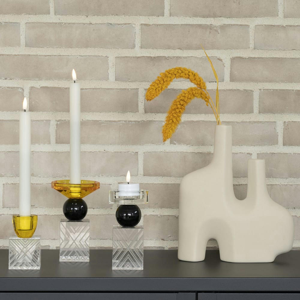 SANTA FE - Vase de forme organique en céramique H27cm sable