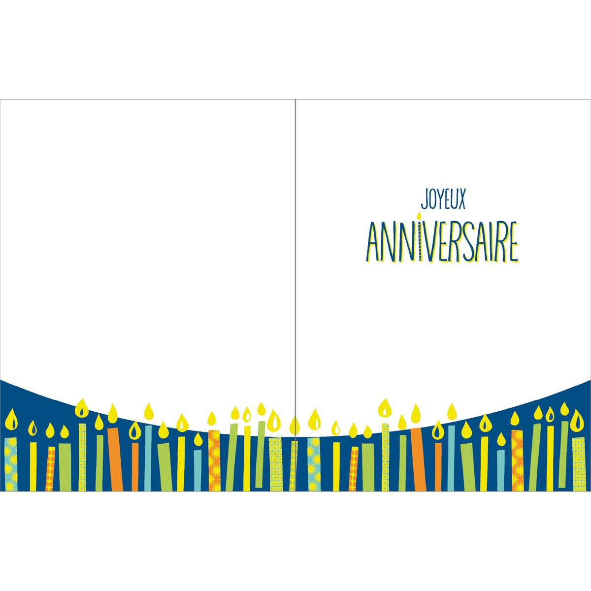 - Grande Carte Anniversaire Fais Un Voeu !