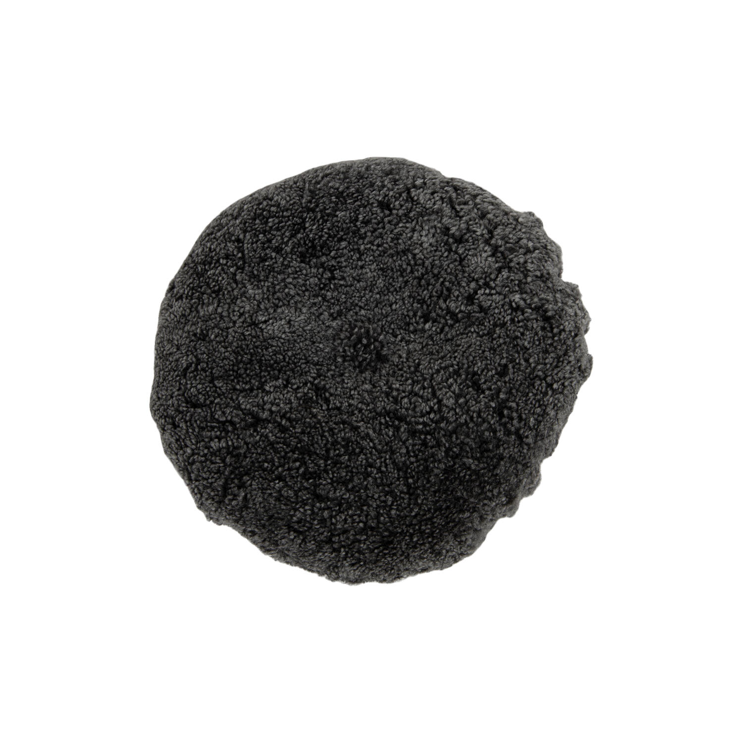 Newzealandsk korth&aring;ret & krøllet lammeskindspude, graphite