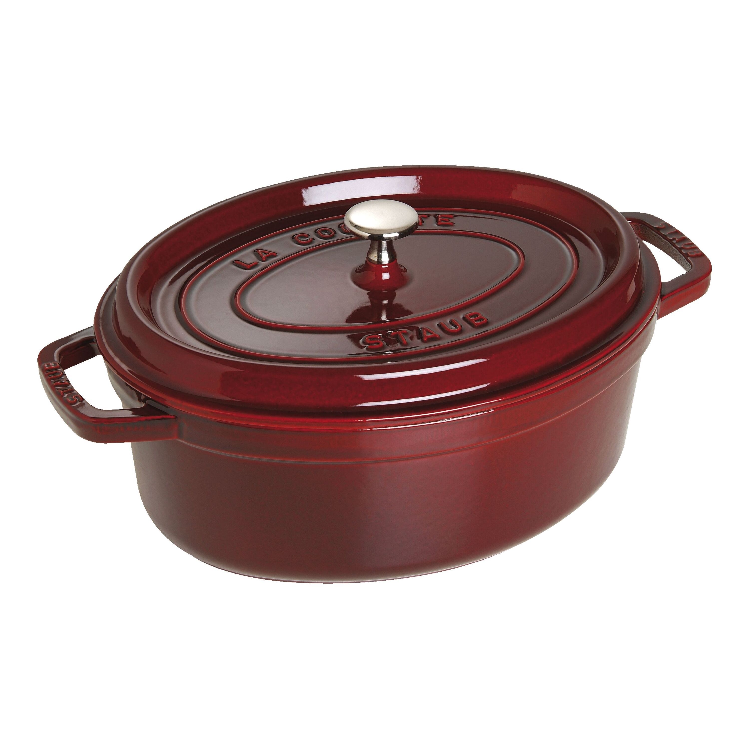 29 cm oval Cast iron Cocotte grenadine-red