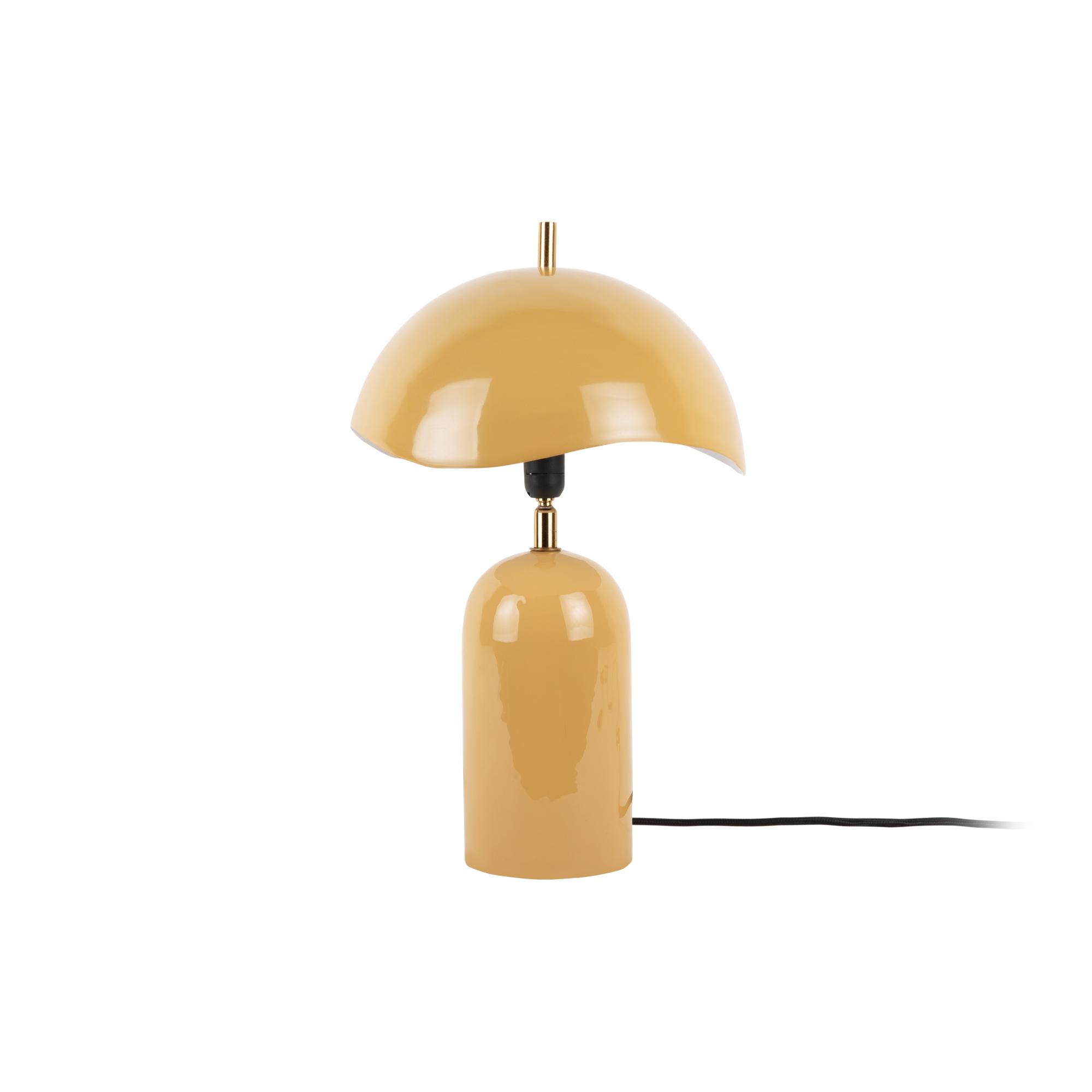 Leitmotiv tafellamp Querido - geel - 25x25x41cm - Paddenstoellamp