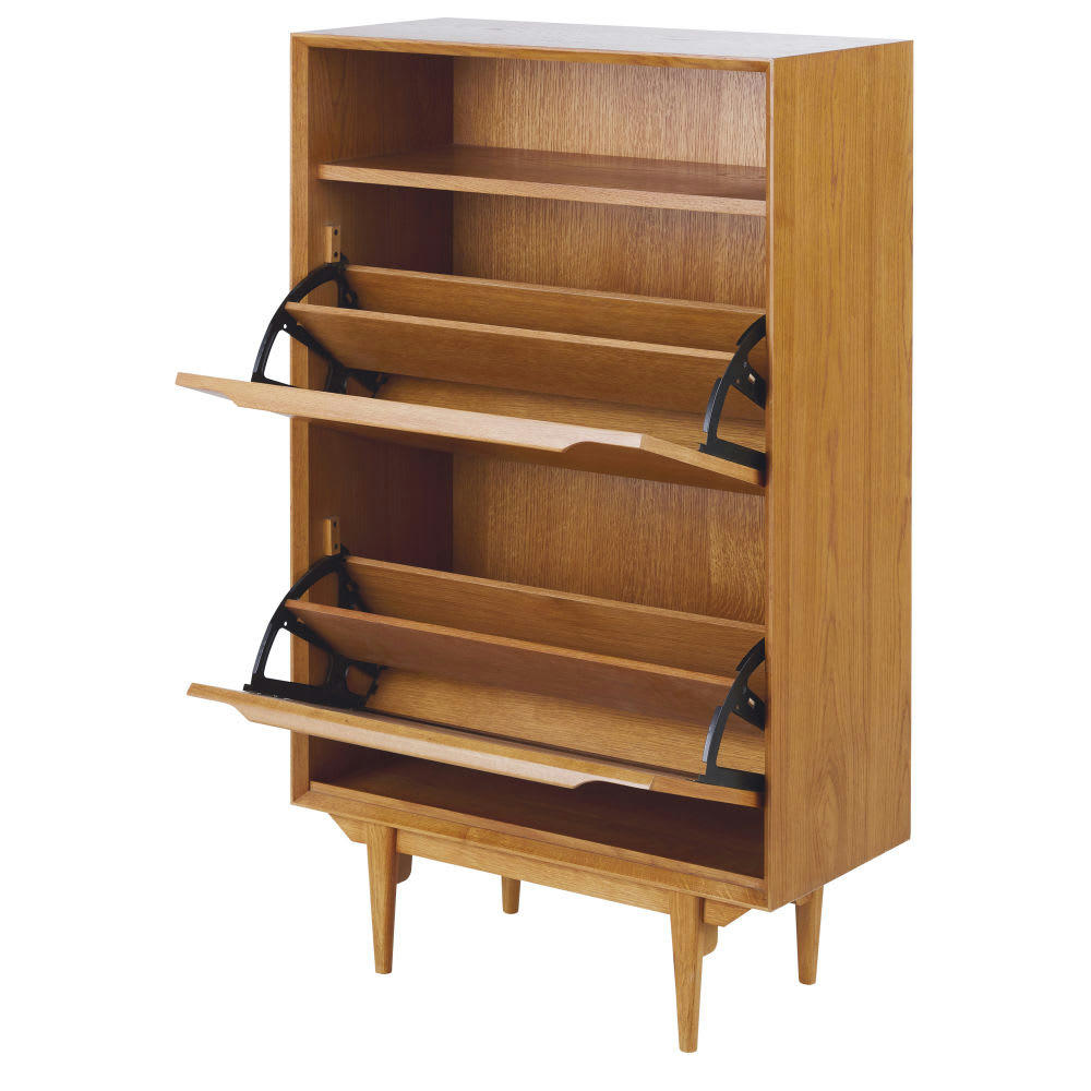 Portobello - Meuble à chaussures vintage 2 casiers