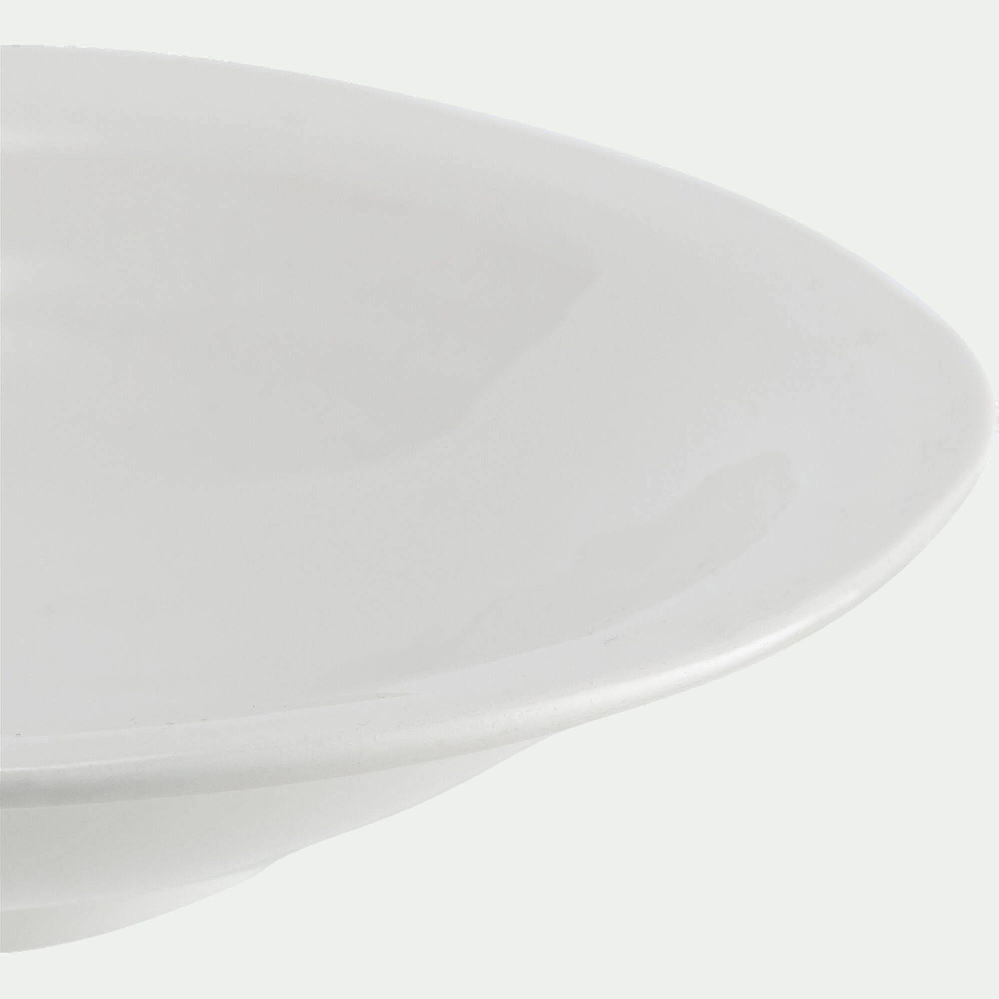 PALERME - Assiette creuse en faïence D23,5cm - blanc
