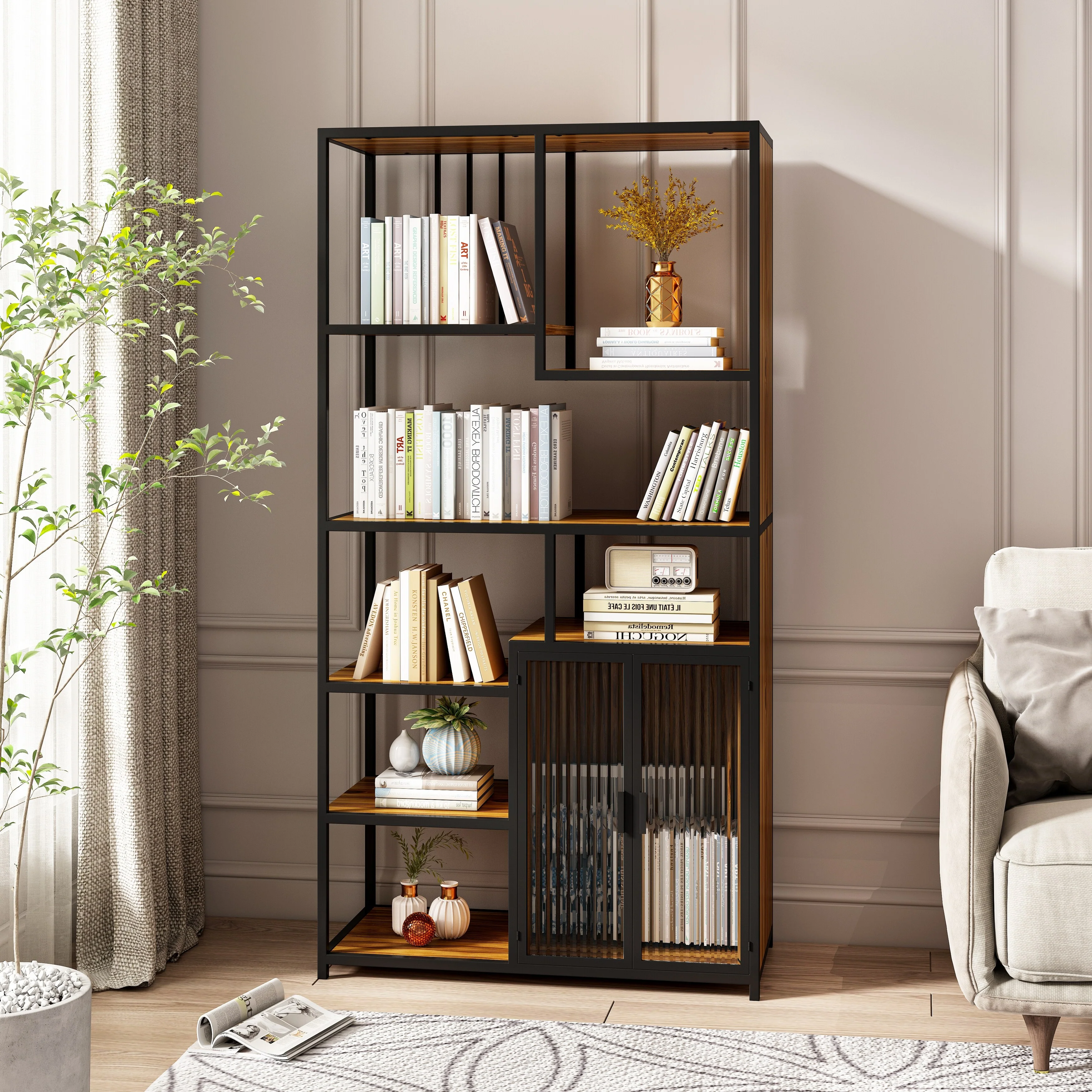 Multipurpose Bookshelf Storage Rack