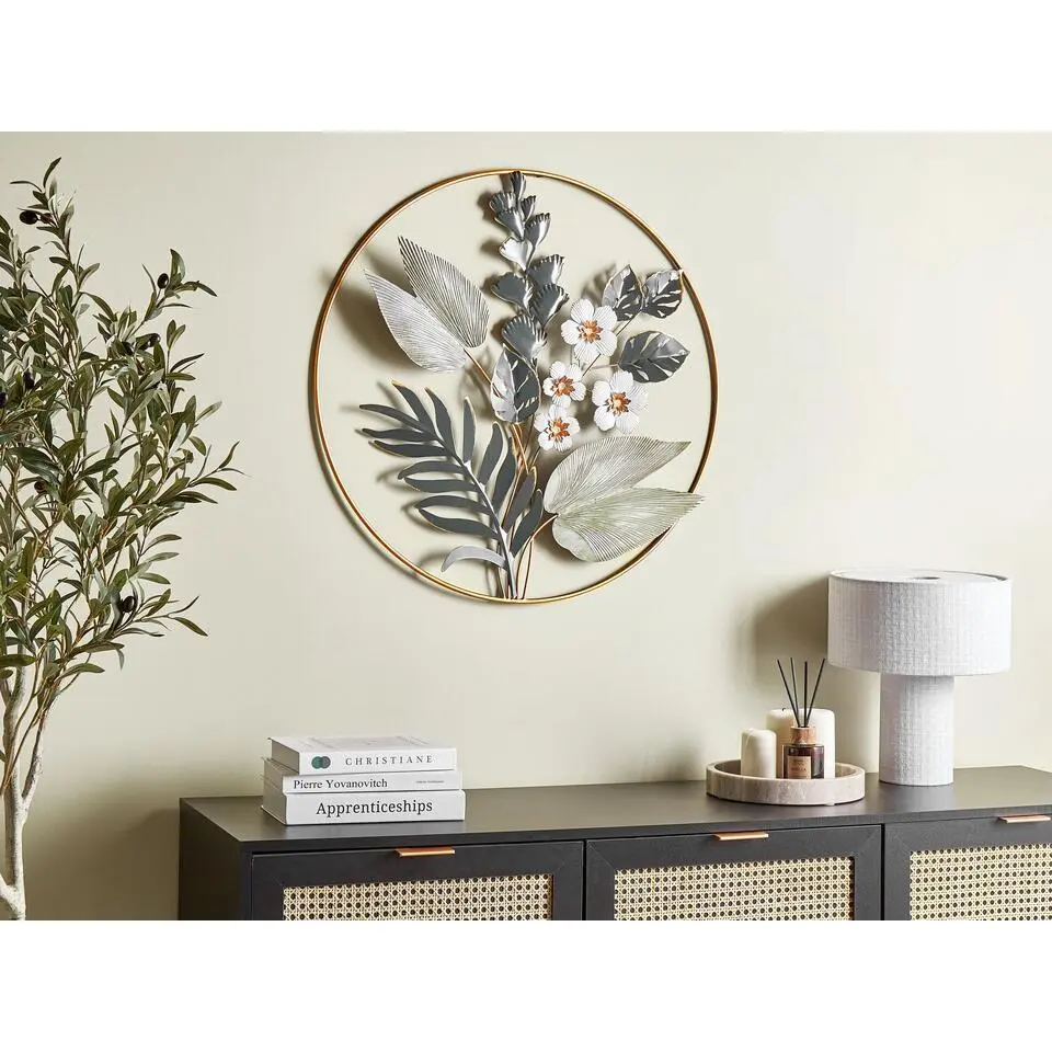 DUBRIUM - Wanddecoratie - Goud/Groen - Metaal