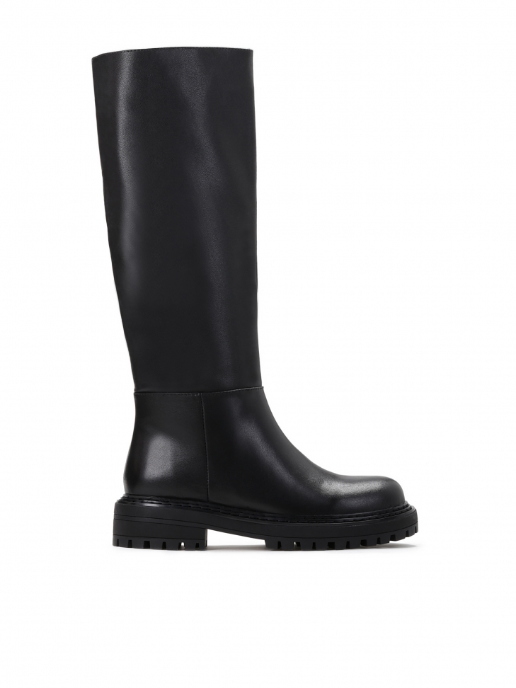 Ladies' black high boots