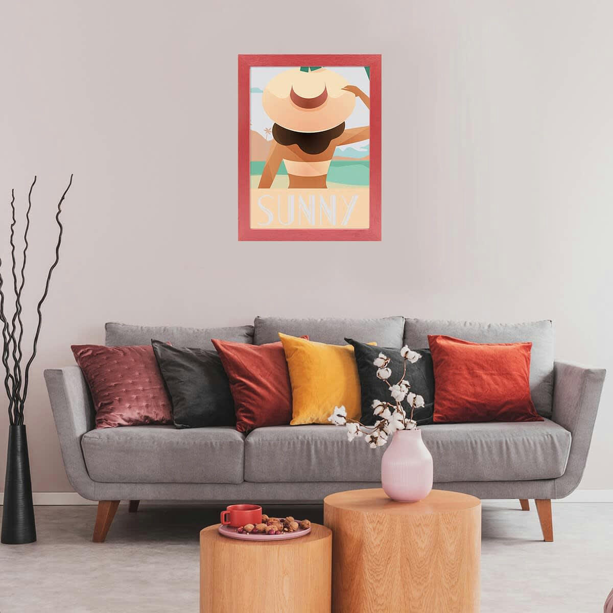 TUTTI FRUTTI - Cadre photo Tutti Frutti cerise 30x40 cm bois reconstitué fsc