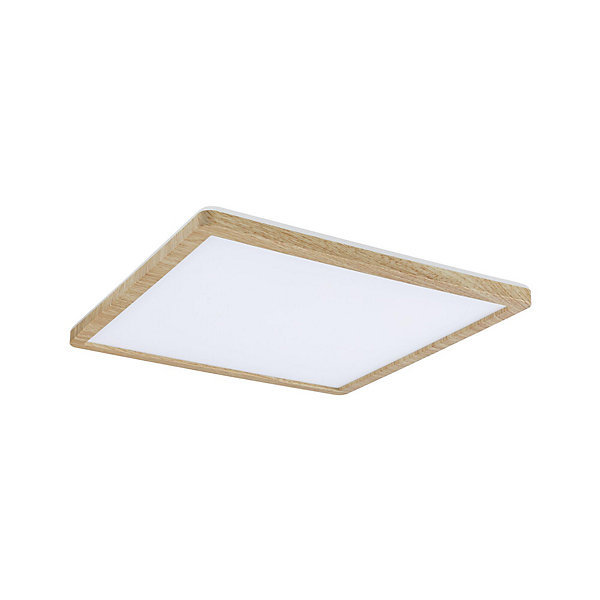 Panneau LED Atria Shine Backlight IP44 carré 293x293mm 16W 1600lm 3000K Esthétique bois