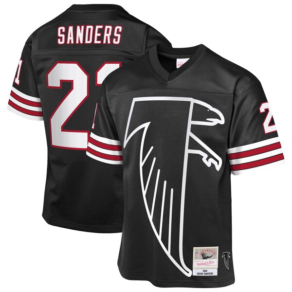 Deion Sanders Atlanta Falcons 1992 Throwback Fashion Jersey - Black