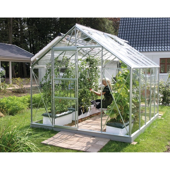 Gewächshaus »Merkur«, 8,3 m², Aluminium/ESG Glas, winterfest