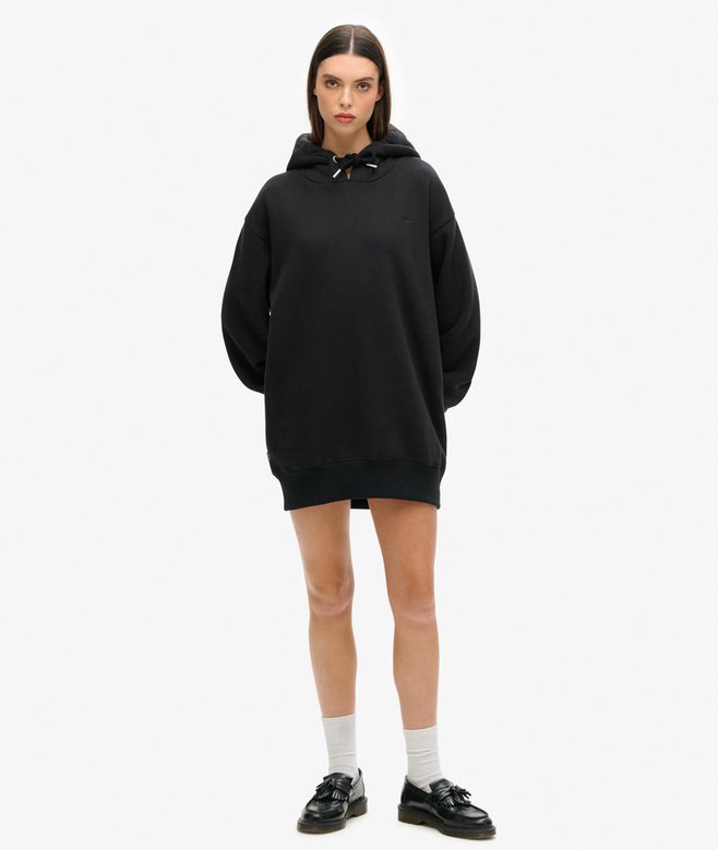 Organic Cotton Embroidered Logo Sweat Dress