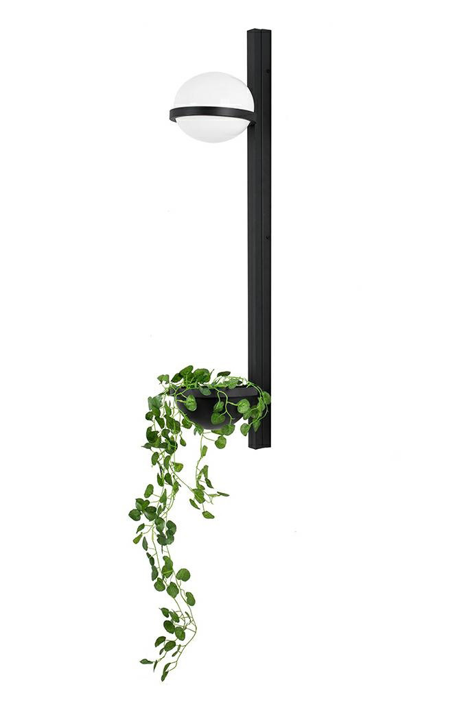 MOOSEE lampa ścienna PLANT WALL czarna