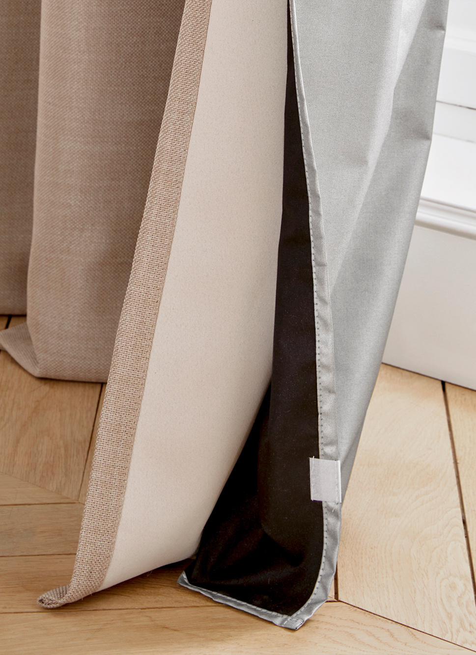 DOUBLURE THERMIQUE OCCULTANTE ARGENT / NOIR