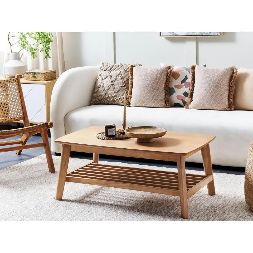 TULARE - Salontafel - Lichte houtkleur - Rubberhout