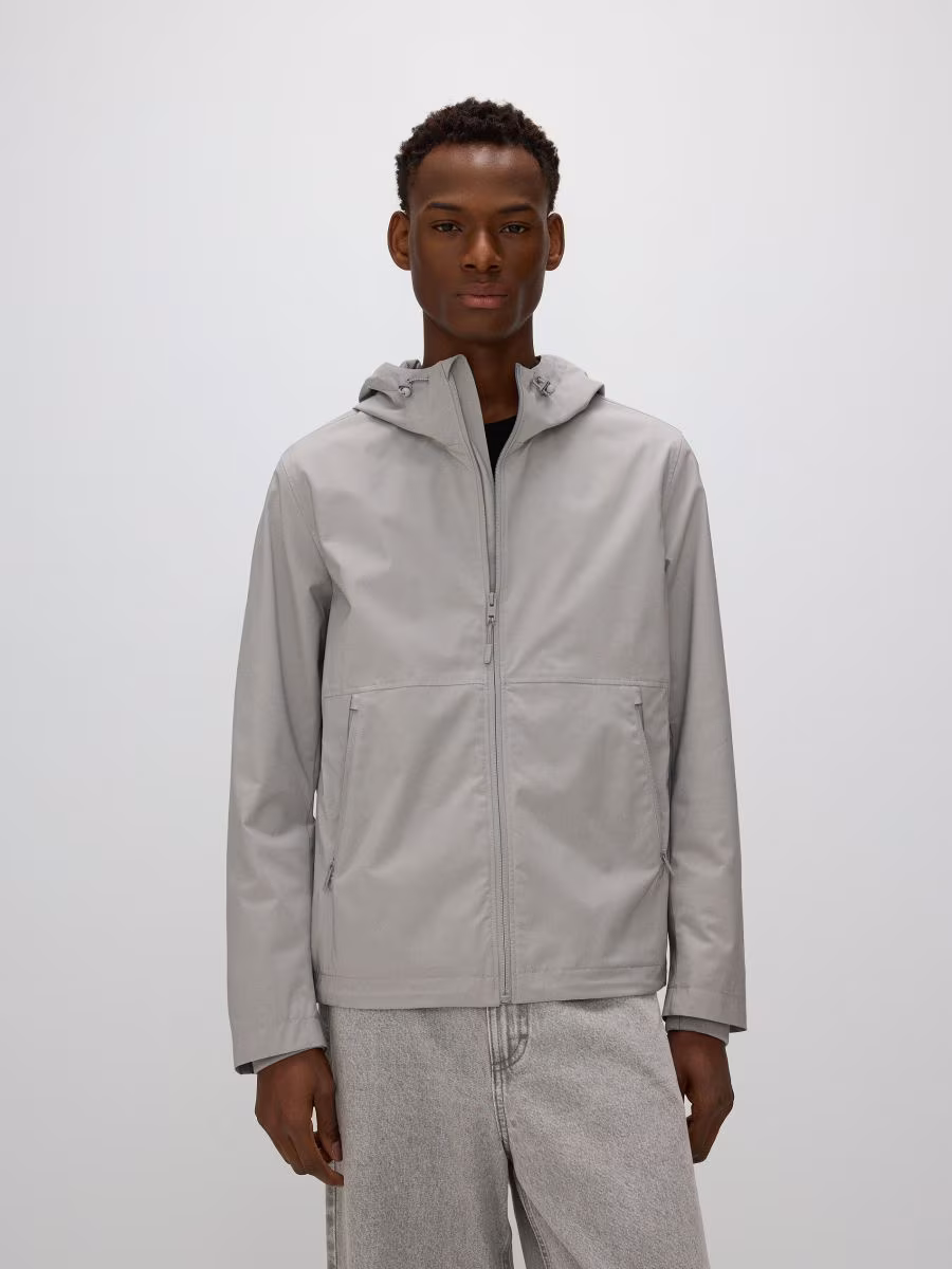 Plain Hooded Jacket