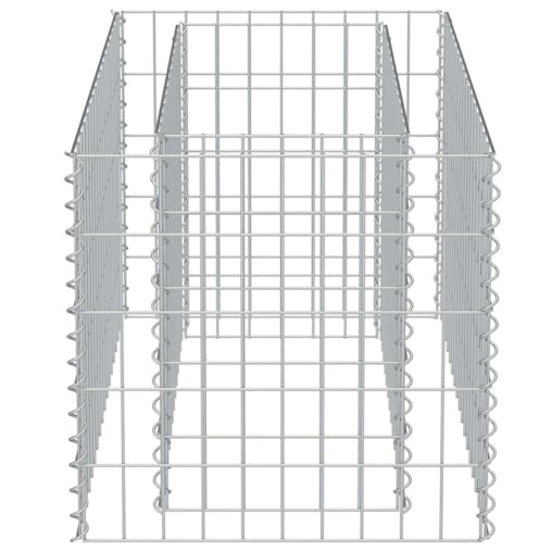 NNEVL Gabion Raised Bed Galvanised Steel 90x50x50 cm