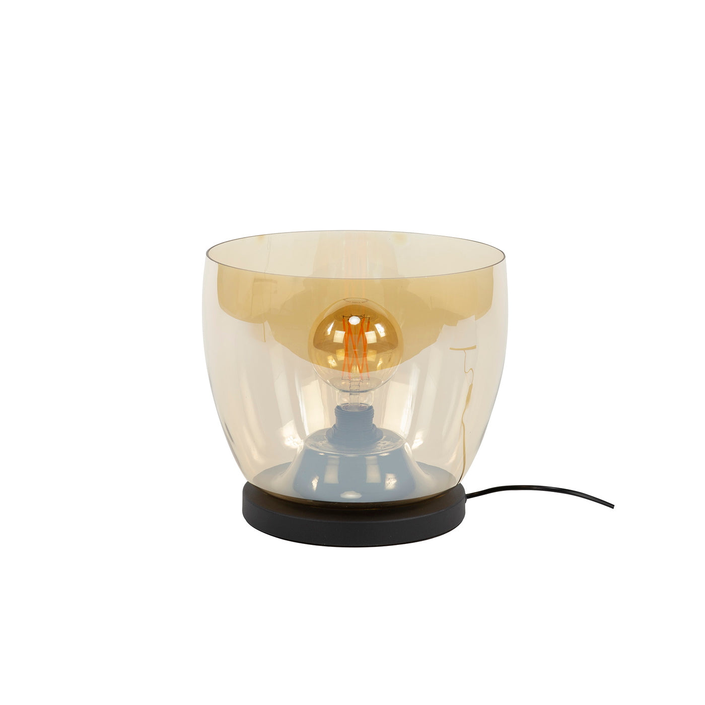 Giga Meubel Vloerlamp Up L - Amber Glas - 1-Lichts - 29x29x27cm