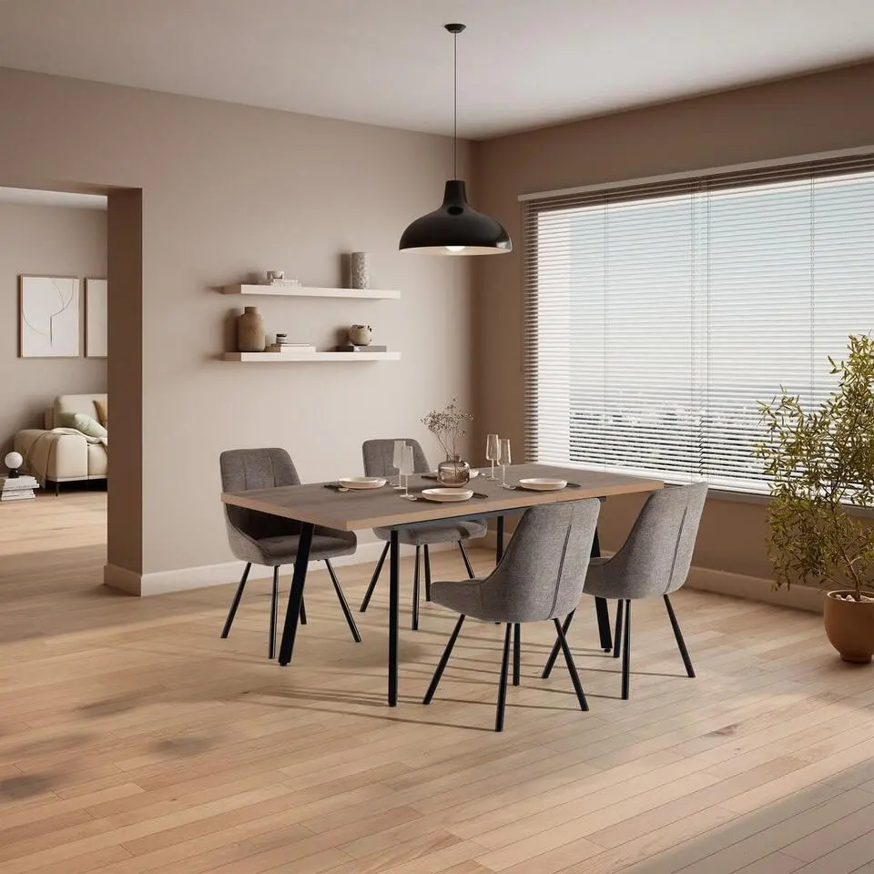 Calicosy - Tafel IRMA - donker hout 138x85x76 cm