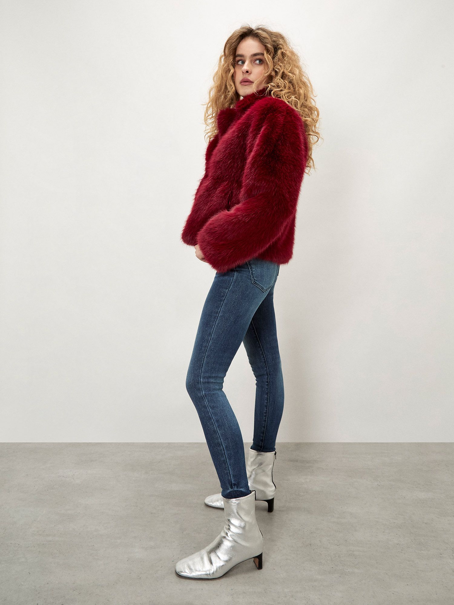 Apricot Sienna Glitter Sparkle Skinny Jeans