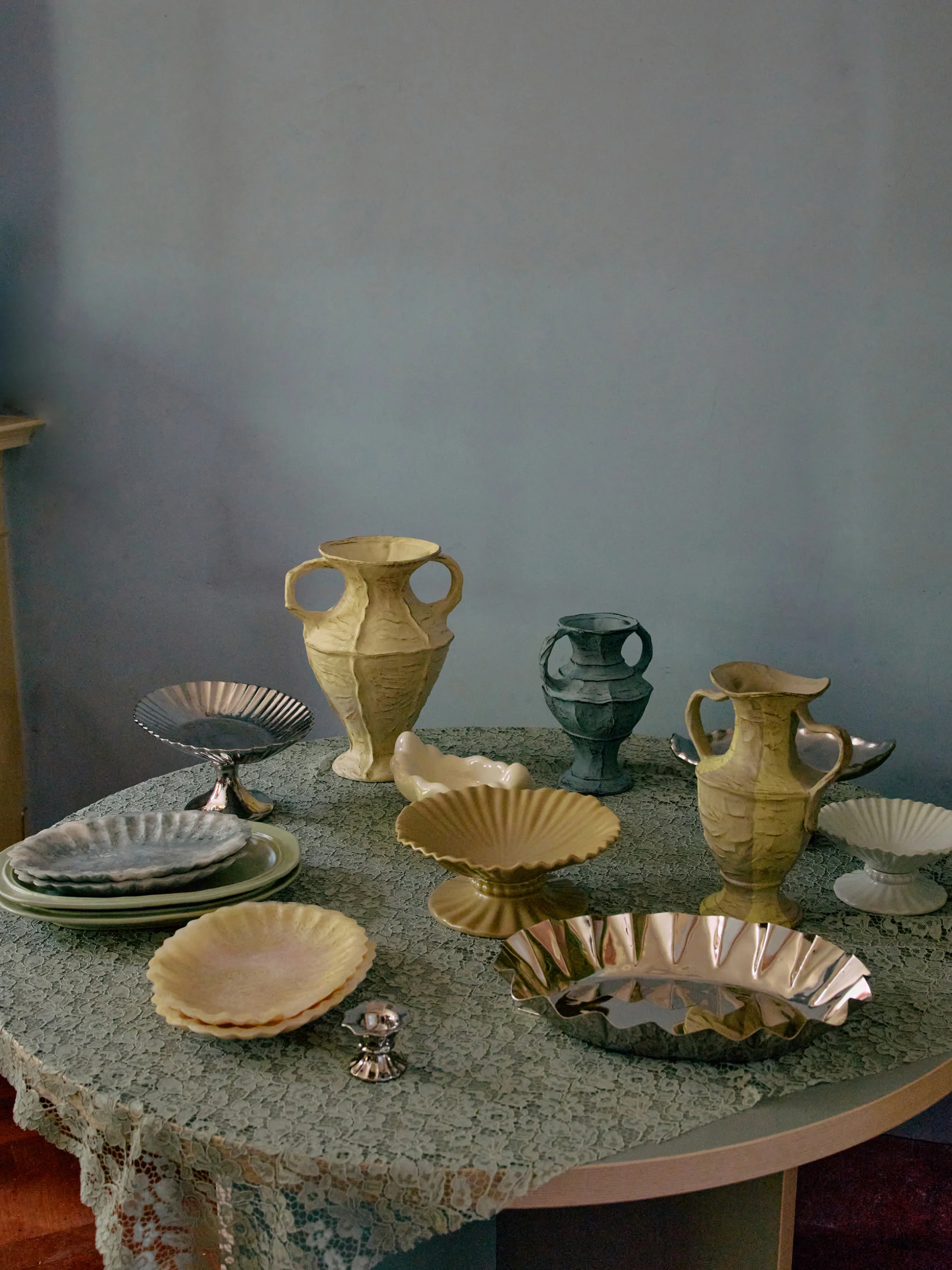 Deko-Tablett New Classics aus Edelstahl