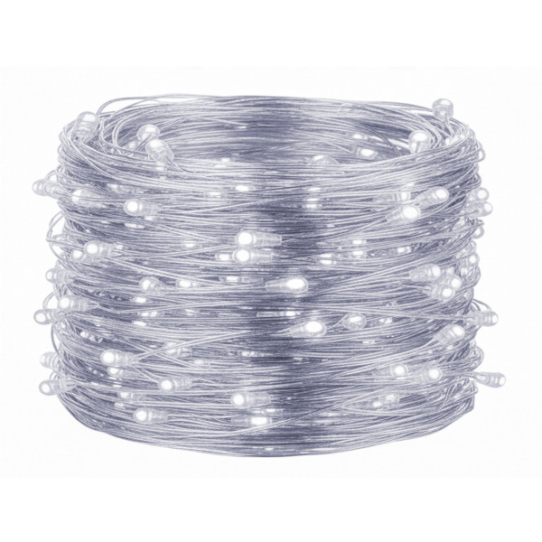 Lampki choinkowe 100 LED druciki mikro na baterie