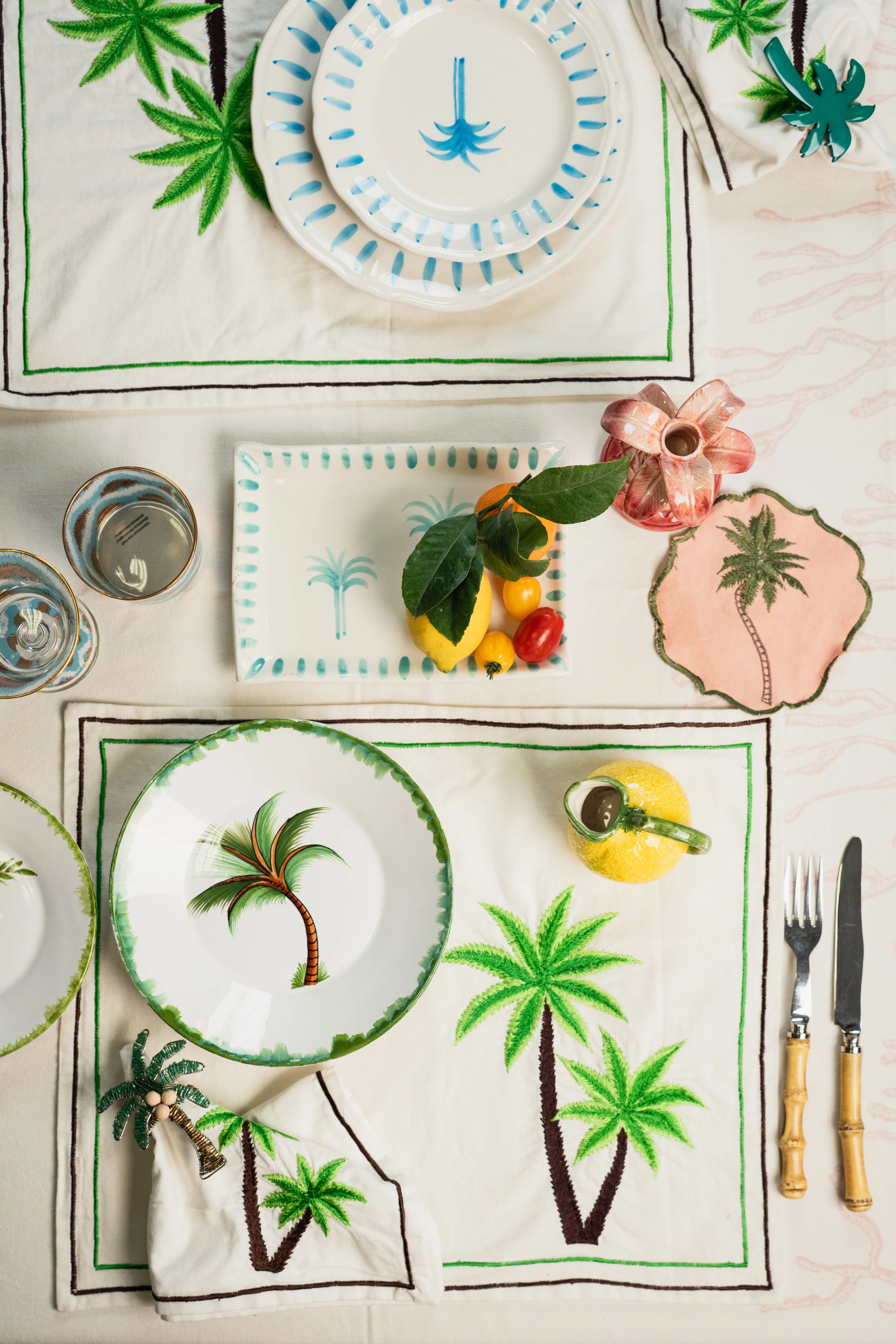 Serviettenringe Palm Tree, 2er-Set