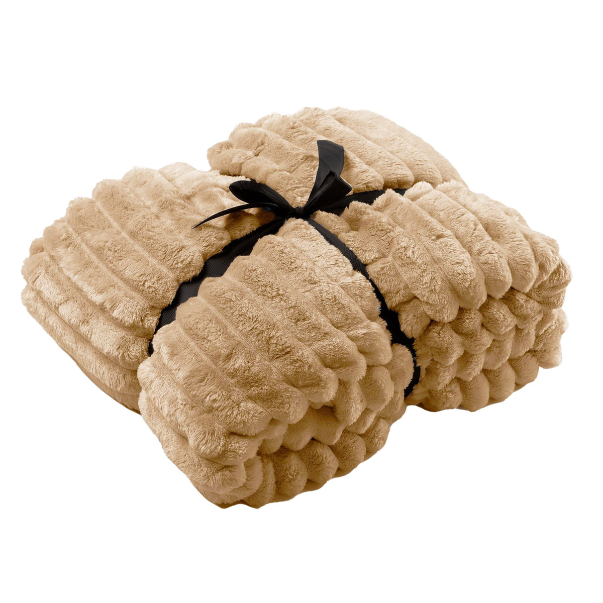 RICKY - plaid 150x200 cm - superzacht - warm en donzig - Semolina - beige