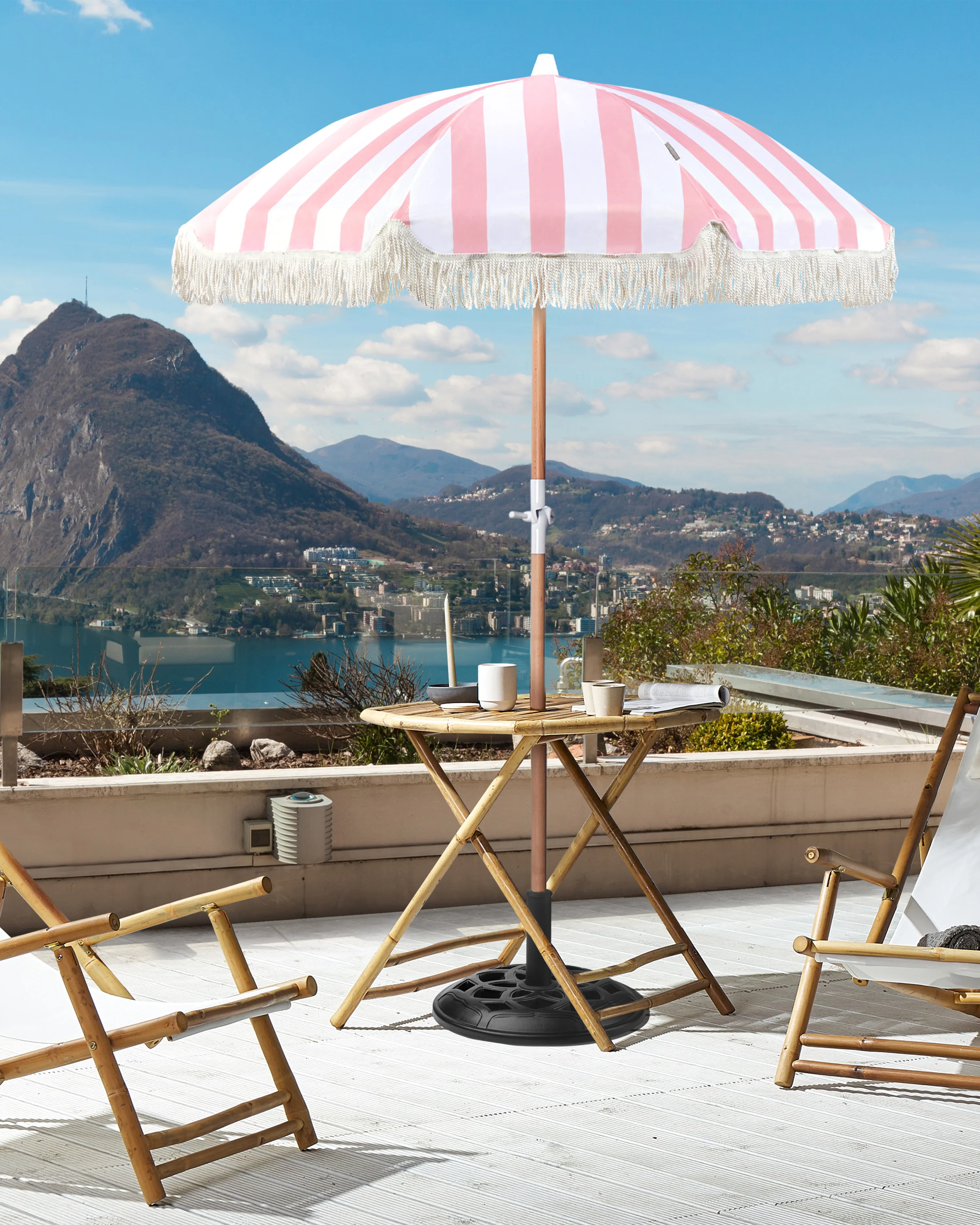 Patio Parasol 150 cm MONDELLO Pink