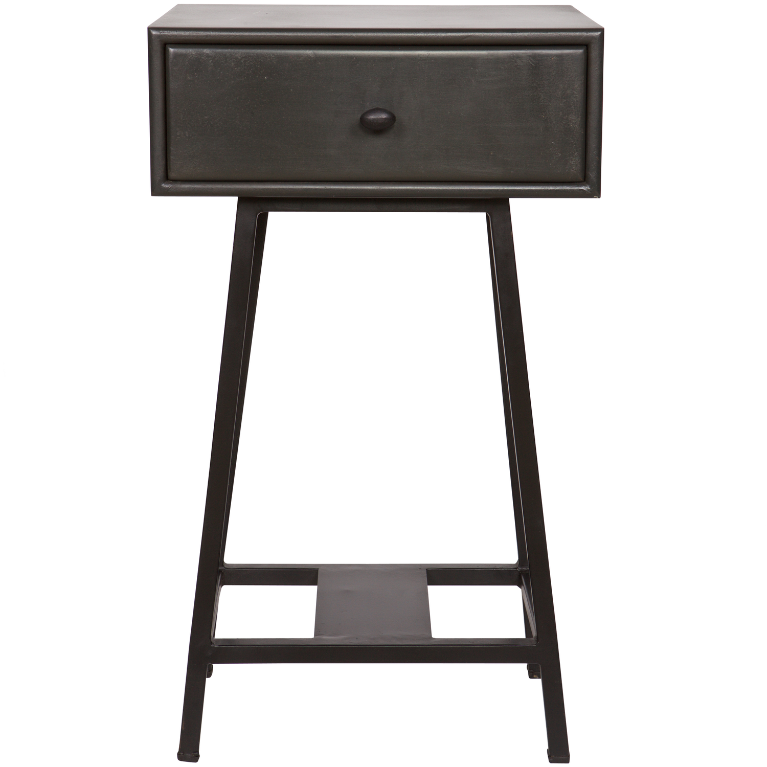 WOOOD sidetable Skybox- Hout/Metaal - Zwart - 70x45x30