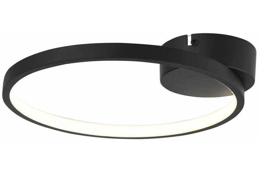 Lampa sufitowa Ragi czarna LED 1x8W Neutralna biel 640lm Reality