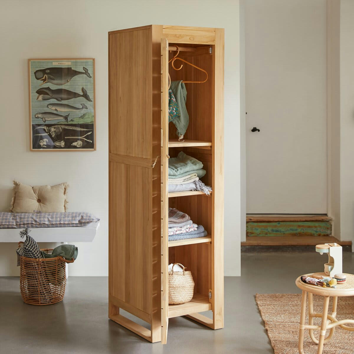 MINIMALYS - Armoire enfant en teck massif