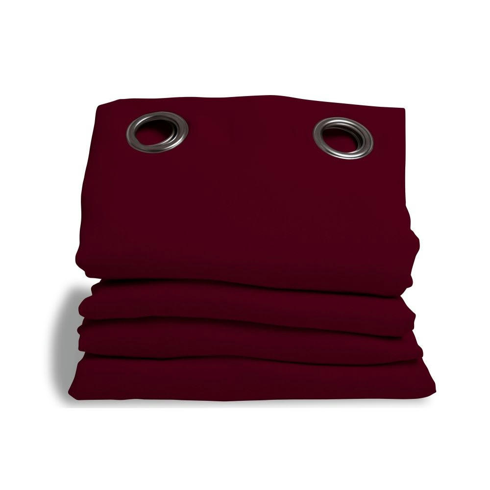 - Rideau séparateur pièce phonique thermique occultant rouge 140 x 250