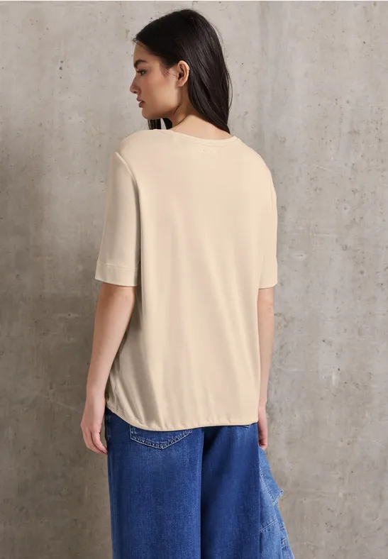 Softes T-Shirt mit Tunnelzug