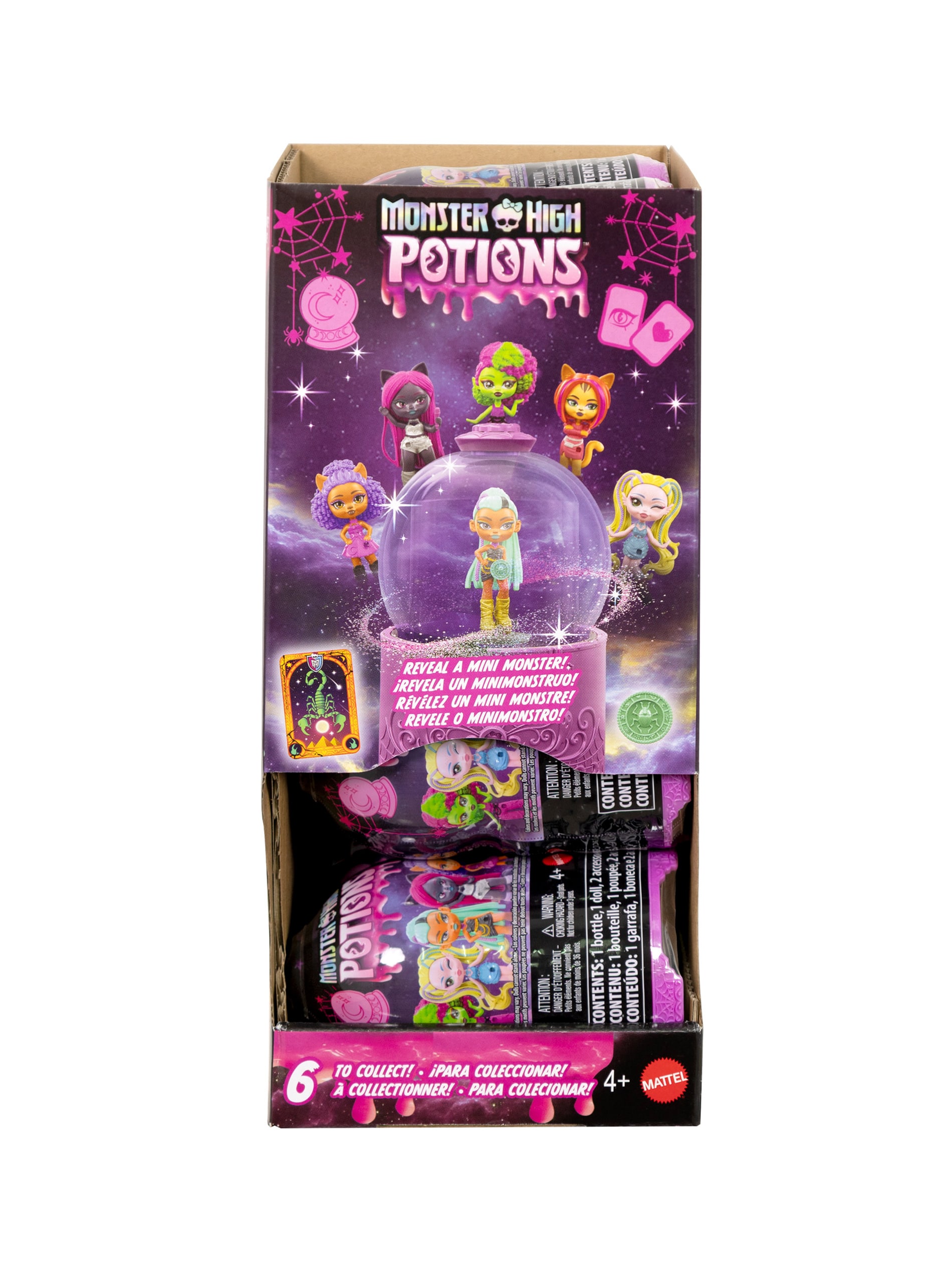 Monster High Potions – lalka niespodzianka w kuli kryształowej z akcesoriami