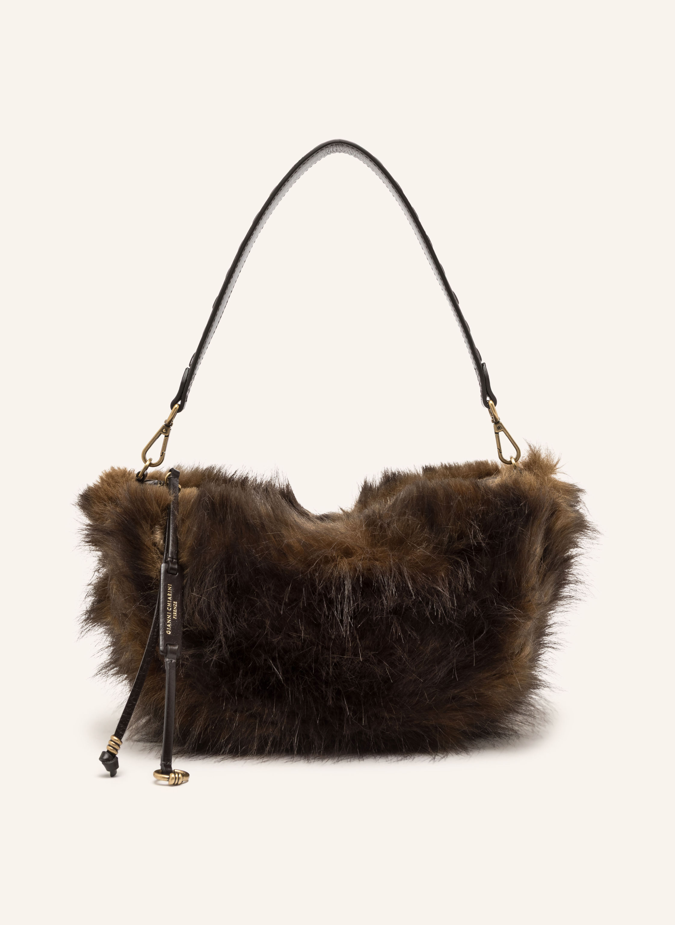 GIANNI CHIARINI Schultertasche CLEO SMALL aus Kunstfell
