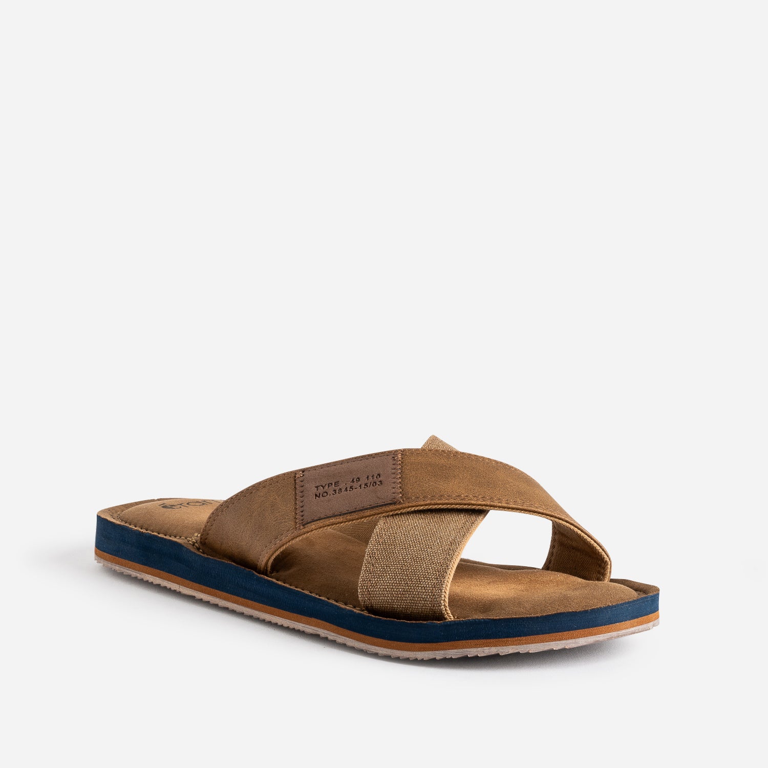 Mule marron brides croisées
