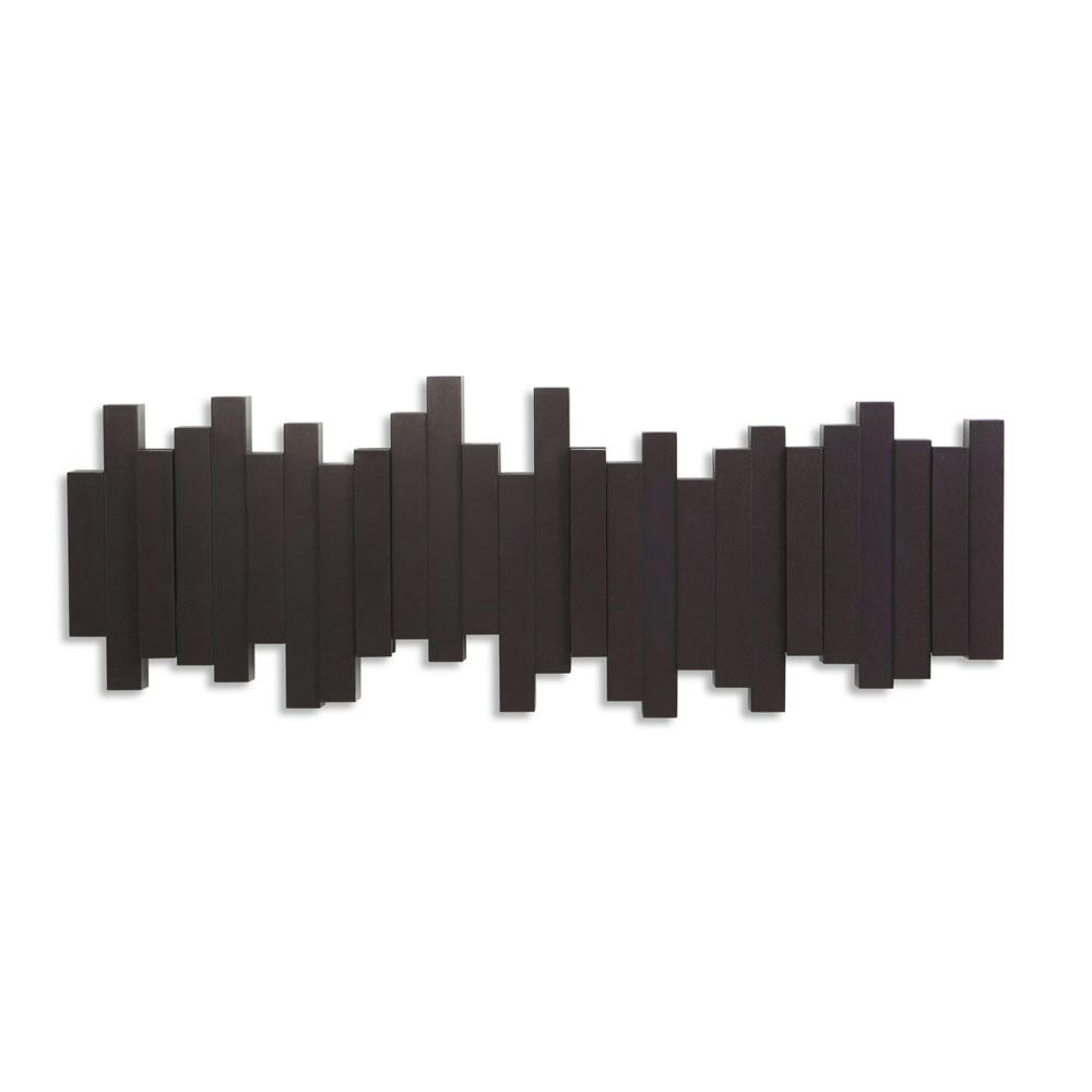STICKS - Porte manteau design mural sticks expresso