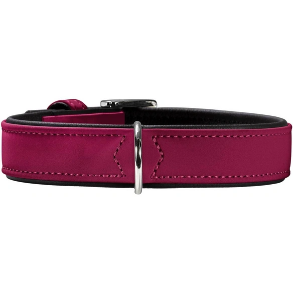 Halsband, Gr. XS-S, Himbeer-Rot/schwarz