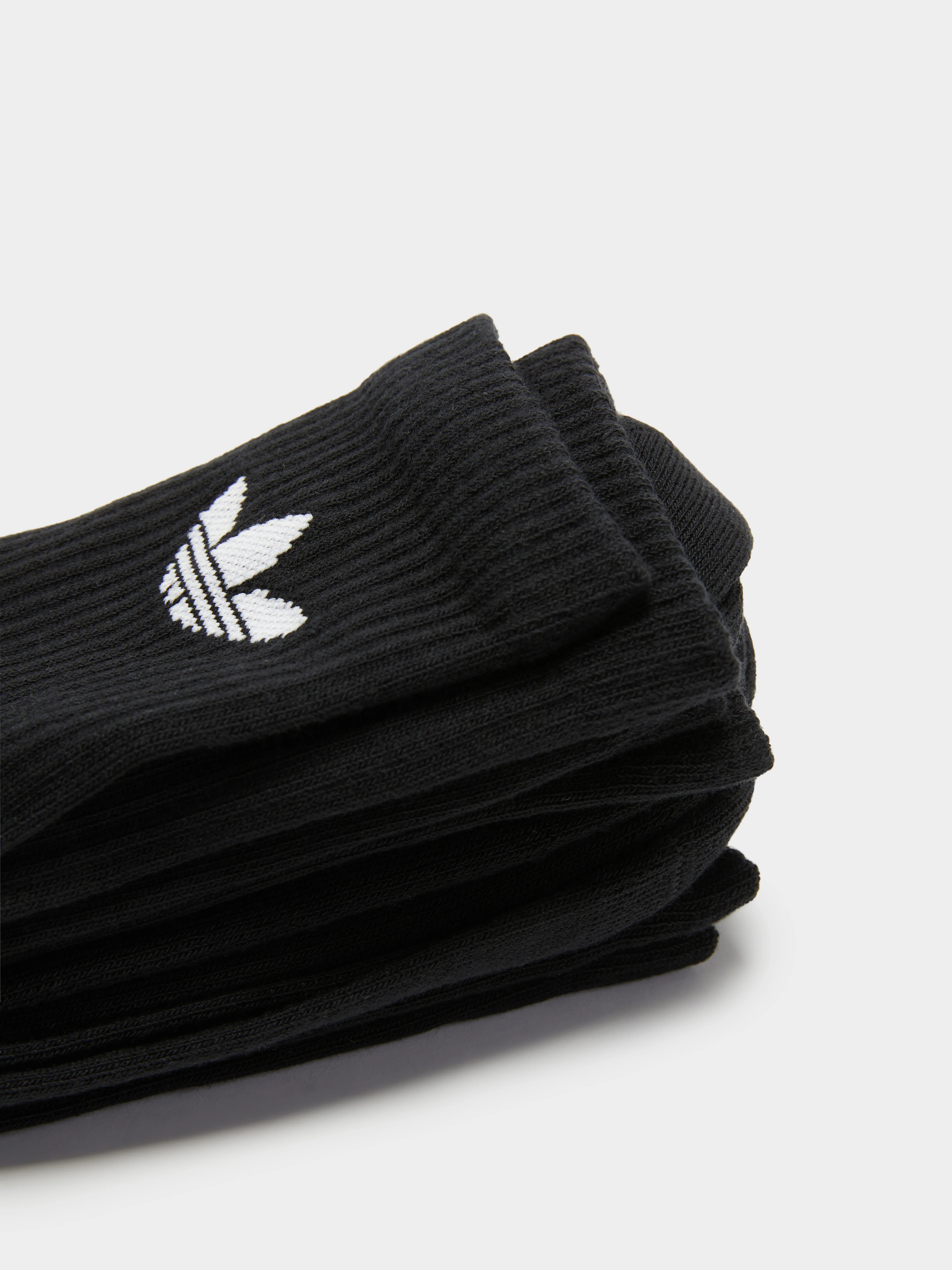 3 Pairs of Trefoil Cushion Crew Socks
