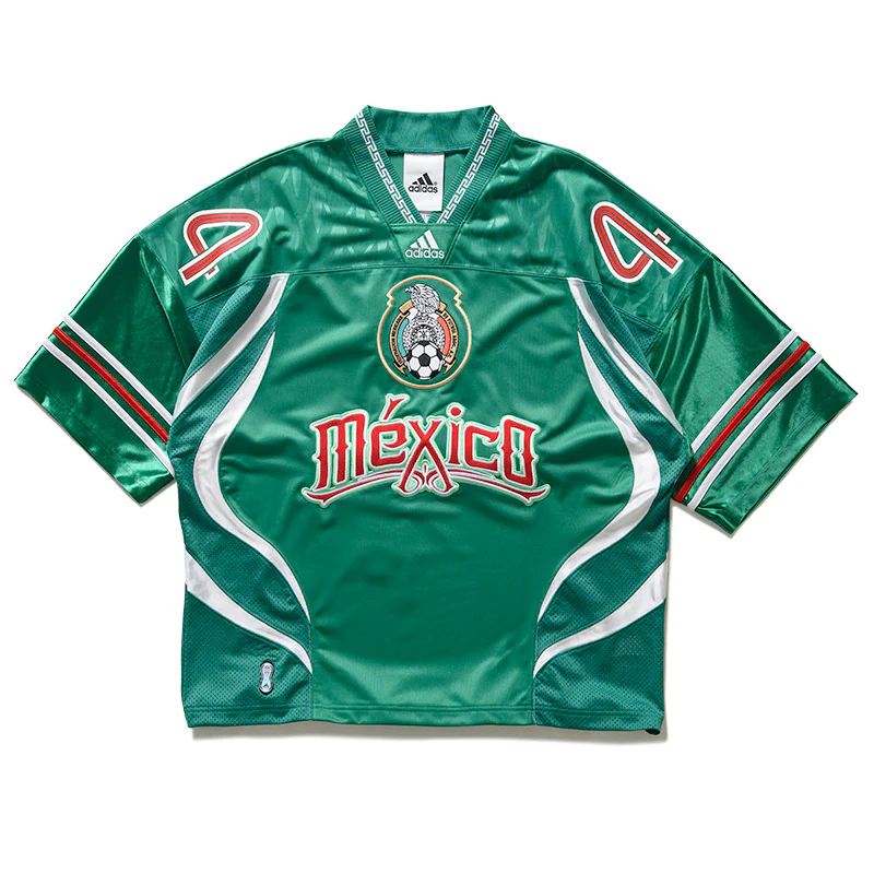 Adidas Bringbacks Remixed Mexico Jersey - Bold Green/White