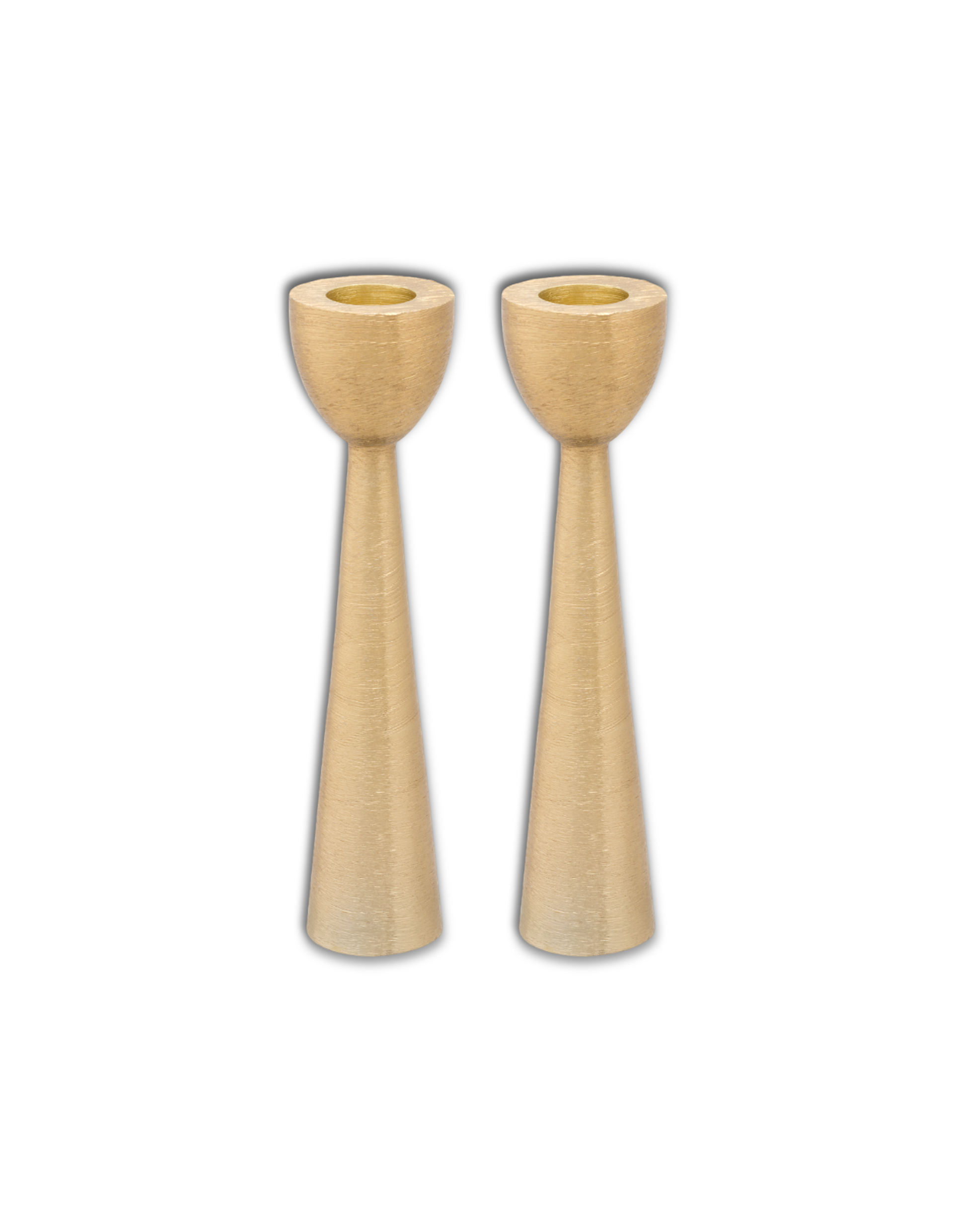 vtwonen Kandelaar - Metalen kaarsenhouder - Goud - Set van 2 Kandelaren - 16 cm