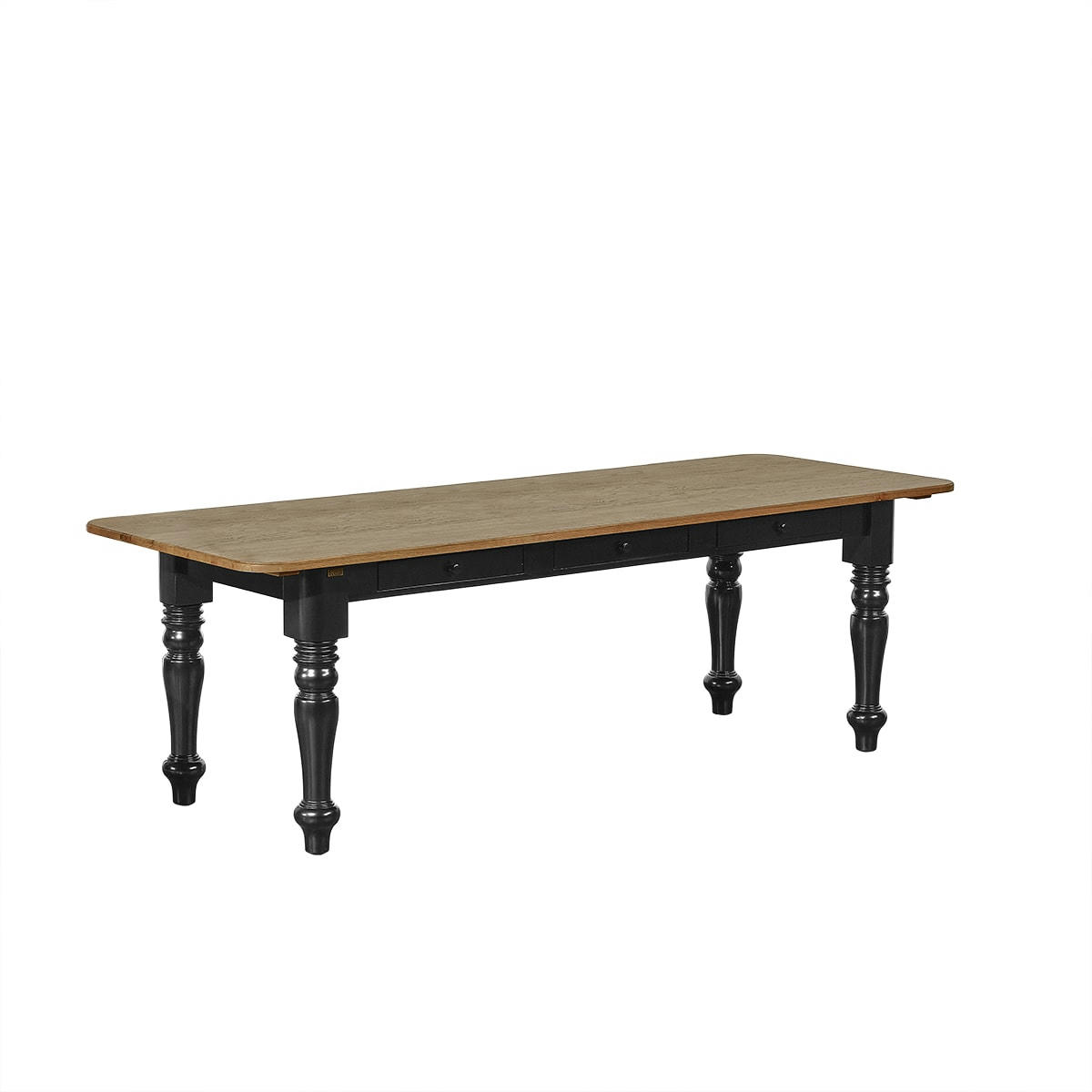 ALEXIS - Table en bois massif 10/12 couverts