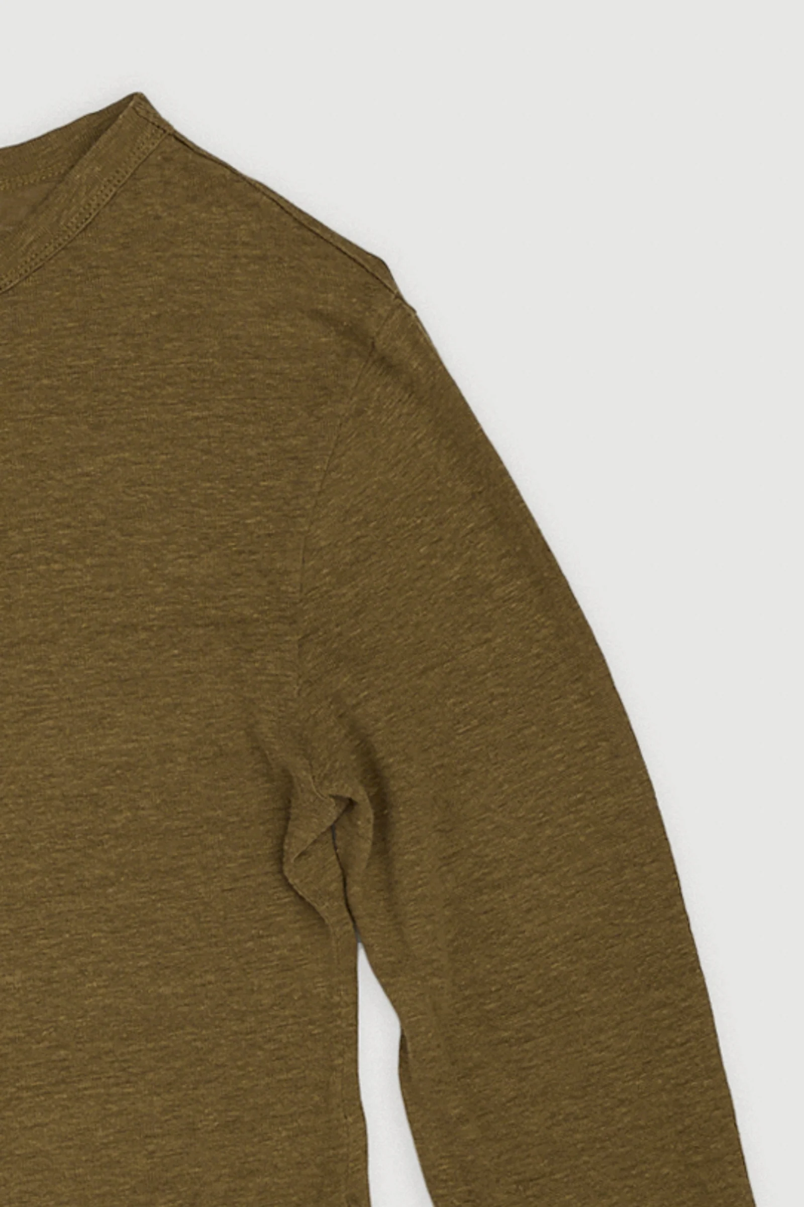 Re-Worn Womens Linen Long Sleeve Tee